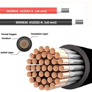 Risin 10Meter TUV UL Approved Electrical PV DC 2pfg 1169 PV1-F 1X4mm2 Solar Cable Wires Adaption
