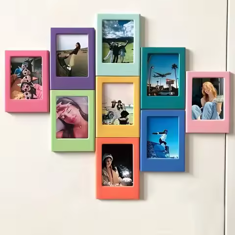 5/10Pc, Magnetic Frame of Different Color for 3 Inch Instant Photos Mini Film Papers Double Sided Fr