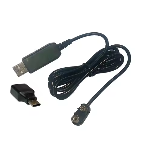9V Battery Eliminator Type C USB Cable 5V Boost to 9V Voltage Converter Step-up Volt Transformer Pow
