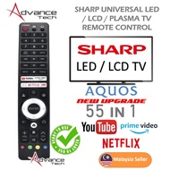 SHARP AQUOS SMART TV ANDROID 55 In 1TV REMOTE CONTROL REPLACEMENT with YOUTUBE / NETFLIX / Prime Vid