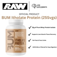 Raw Nutrition CBUM Itholate Protein, Whey Isolate Protein, Muscle Recovery, Zero Fat, Low Carbs, 25 