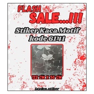 6141 Glass Sticker 122 CM X 50 CM Sandblast Motif/ / Code 6141