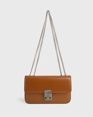 Tocco Toscano | LANA MOBILE PHONE BAG กระเป๋าหนัง สะพายไหล่สายโซ่ ปรับสายได้หลายแบบ ช่องใส่การ์ด ใส่
