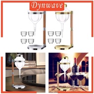 [Dynwave] Japanese Cold Sake Decanter with Cups Cold Sake Chilled Server for Party Bar