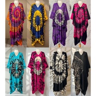 Tie-Dye Dress Large Size Bust 64 Inches