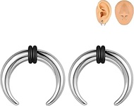 00G-16G Septum Pincher Tapers Septum Rings Stainless Steel Pincher Septum Piercings C Shape Buffalo 