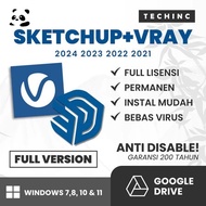 Sketchup + Vray Full Version 2025 2024 2023 2022 2021 Windows