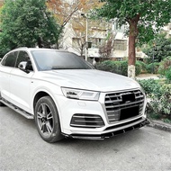 For Audi Q5 SQ5 FY Sline 2018-2020 Pre-Facelift 3Pcs Front Bumper Diffuser Lip Spoiler Spiltter ABS 
