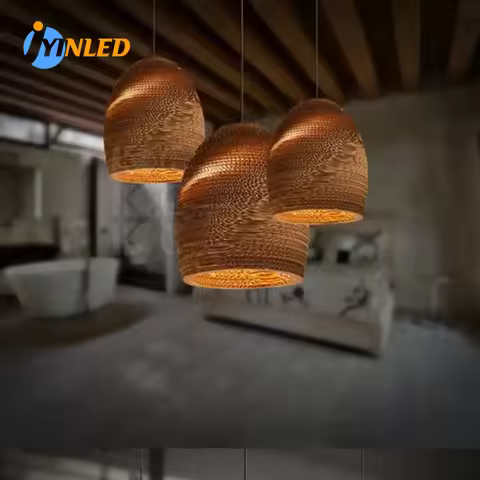 Decorative Lighting Home Smart Lighting Recycled Cardboard Pendant Lighting Paper Fashion Project Pe