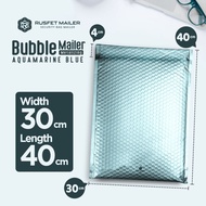 amplop bubble mailer xtra large 30x40cm wrap envelope rusfet /satuan - aquamarine blue