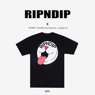 RIPP cheap cat short sleeve T-shirt pill print cotton summer couple man woman with style