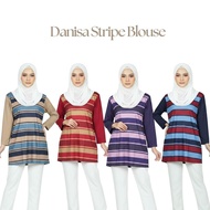 Amiably DANISA Blouse Wanita Stripe Soft Cotton