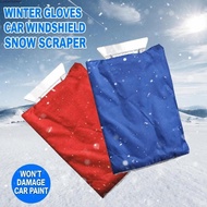 CLEIGHTEENCY Car Cleaning, Warm Glove Plastic Car Snow Scraper Glove, No Frostbitten Hands Snow Remo