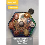 Natural Active Agate Stone B00ster Natural Crystal Natural Natural motif For Men's Agate Ring | Yeme