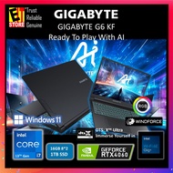 Gigabyte Laptop  G6 KF AI Gaming (I7-13620H/16GB/1TB SSD/8GB RTX4060/16 WUXGA 165Hz/RGB KEY/W11/2Y/BAG) H3MY854KH