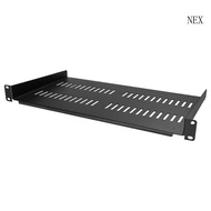 NEX 1U Server Rack Shelf Vented Tray for 19 Cabinet Carbon Steel Rack 10 Deep Universal 1U Rack Shel