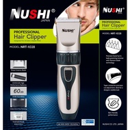 NUSHI RECHARGEABLE PROFESSIONAL HAIR TRIMMER / CLIPPER SET / CORD / CORDLESS / NRT-1028( 1 YEAR WARRANTY )