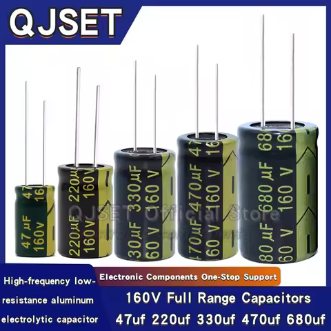JCCON Electrolytic Capacitor 160V 47uF 220uF 330uF 470uF 680 uF High-Power Power Adapter High-Freque