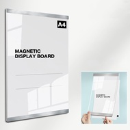 A4 Bảng Nam Châm Trưng Bày Khung Ảnh Dán Tường Tự Dính Tiện Dụng