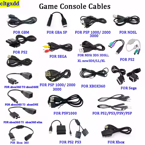 1 piece FOR GBM/GBA SP/PSP1000 2000 3000/Xbox/xbox360/PS3/PS3 AC power adapter cable converter trans