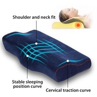 Memory Foam Cervical butterfly Pillow Ergonomic Neck Pillow with Orthopedic Design for Neck Support