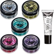 Biodegradable Eco Chunky Glitter by Moon Glitter - 100% Cosmetic Bio Glitter for Face, Body, Nails, 