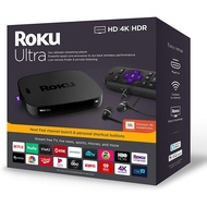 Roku Ultra  Streaming Media Player 4KHDHDR with Premium JBL Headphones