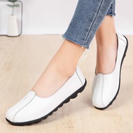 PD9 Large Size Women's Flats - Soft Leather, Non-Slip