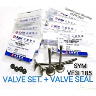 SYM VF3I 185 VF3 VALVE SET IN EX  + VALVE SEAL SET