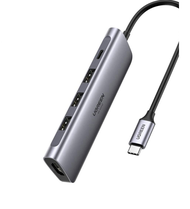 Cáp chuyển USB-C sang HDMI kèm Hub USB 3.0 + PD 100W Ugreen 70495 Chính Hãng