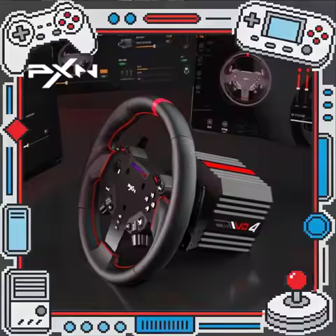 PXN W AS Racing Wheel Shift Paddle Simulator Gaming Steering Wheel 280mm For PXN VD4/VD6/VD10/V12/V1