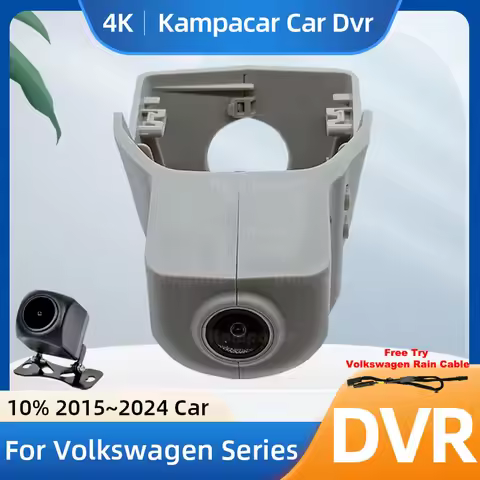 Kampacar VW18-4K 2160P Wifi DashCam Camera Video Recorder For Volkswagen VW 76mm Passat B8 Atlas Gol