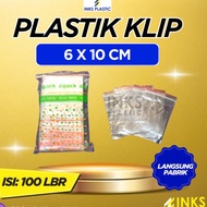 6x10 Clear ZIPLOCK Multipurpose Plastic Clip Plastic Bag