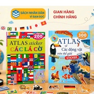 Book - Atlas Sticker Flags/ Animals of the World - ndbooks
