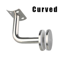 Railing Tangga Stainless Bracket Handrail 60x60mm Dudukan Klem Kaca Konektor Hand Railing Stainless