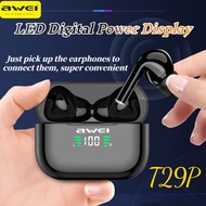 Awei T29/T29P Wireless Bluetooth Earphone Bluetooth 5.3 IPX6 Waterproof Earphones Stereo Surround Ga