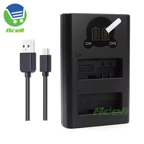 LP-E8 Dual Charger for Canon EOS 700D 650D 600D 550D EOS Rebel T5i T4i T3i T2i Kiss X4 X5 X6i X7i Ca