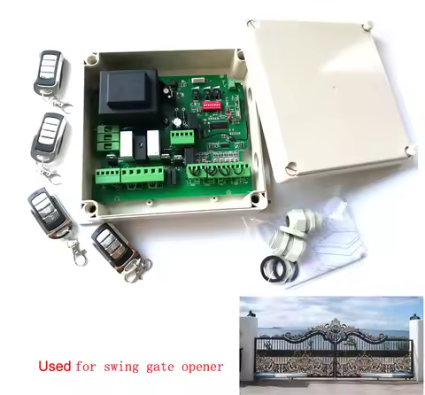 110VAC 230V with box Swing Gate Opener Motor Circuit Board Card controller PCB motherboard plate(rem
