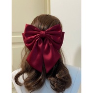 2-layer ribbon Hair clip/ Hair clip Korean Hair ribbon
