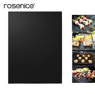 Non-Stick BBQ Grill Sheet Oven Pan Mat Liners Baking Pad Mat BBQ Oven Grill Mat Heat Resistant (Blac