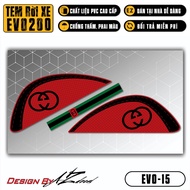 Tem dán Xe Máy Evo 200 | EVO-15 | Team Decal Hình Dán Xe Máy Evo 200 Chống Bay Màu Chống Thấm Nước -