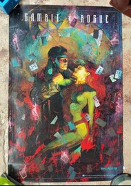Marvel Comics X-MEN Gambit & Rogue Poster  原裝美版