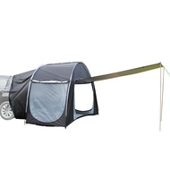 Tent for Back Car Suv Tailgate Camping 4 Person Car Tent Campervan Tent with Long Awning 2 Layers Bi