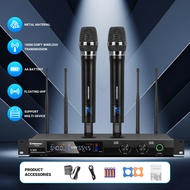 UHF professional wireless microphone Frequency modulation mic Metal karaoke mikrofon mike for singin