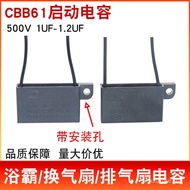 CBB61 Capacitor 1-1.5 Universal Electric Fan Yuba Ventilation Fan Exhaust Fan Motor Start Capacitor 