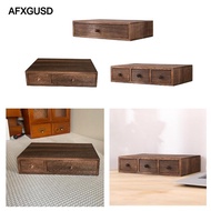 [AFXGUSD] Wooden Desktop Organizer, Office Supplies Organizer with Drawers, Versatile Cosmetic Organ