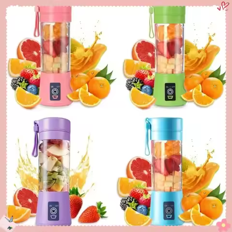 Used for making milkshakes and smoothies, travel fruit juicing cup, handheld fruit blender, portable