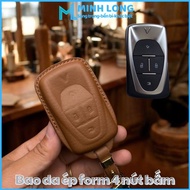 Bao Da Chìa Khoá Ép Form Smartkey Ô Tô Vinfast VIN-E4 Cho Xe E34 VF E34 VF 8 VF 9 VF8 VF9 Xe Điện VF