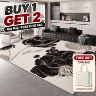 1.6m x 2.3m Premium Thickened Carpet Living Room Ultra Soft Plush Area Rug Anti-Slip Cotton Base Tra