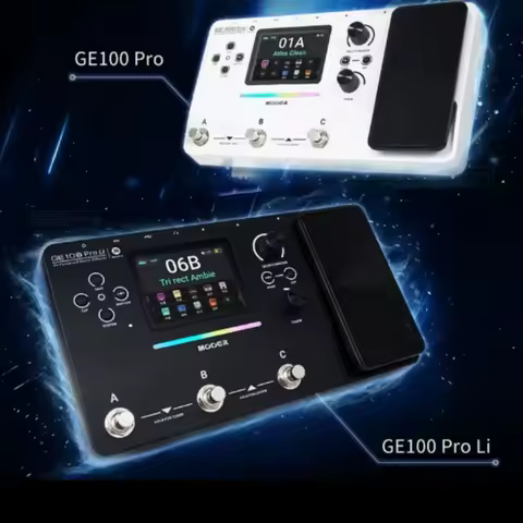 Mooer GE100 Pro/GE100 Pro Li Intelligent Multi Effects Pedal AI Tone Amp Modeling IR NAM Bluetooth L